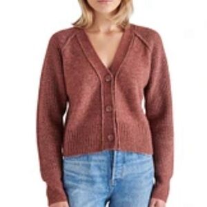 Steve Madden Rust Knit Sweater cardigan